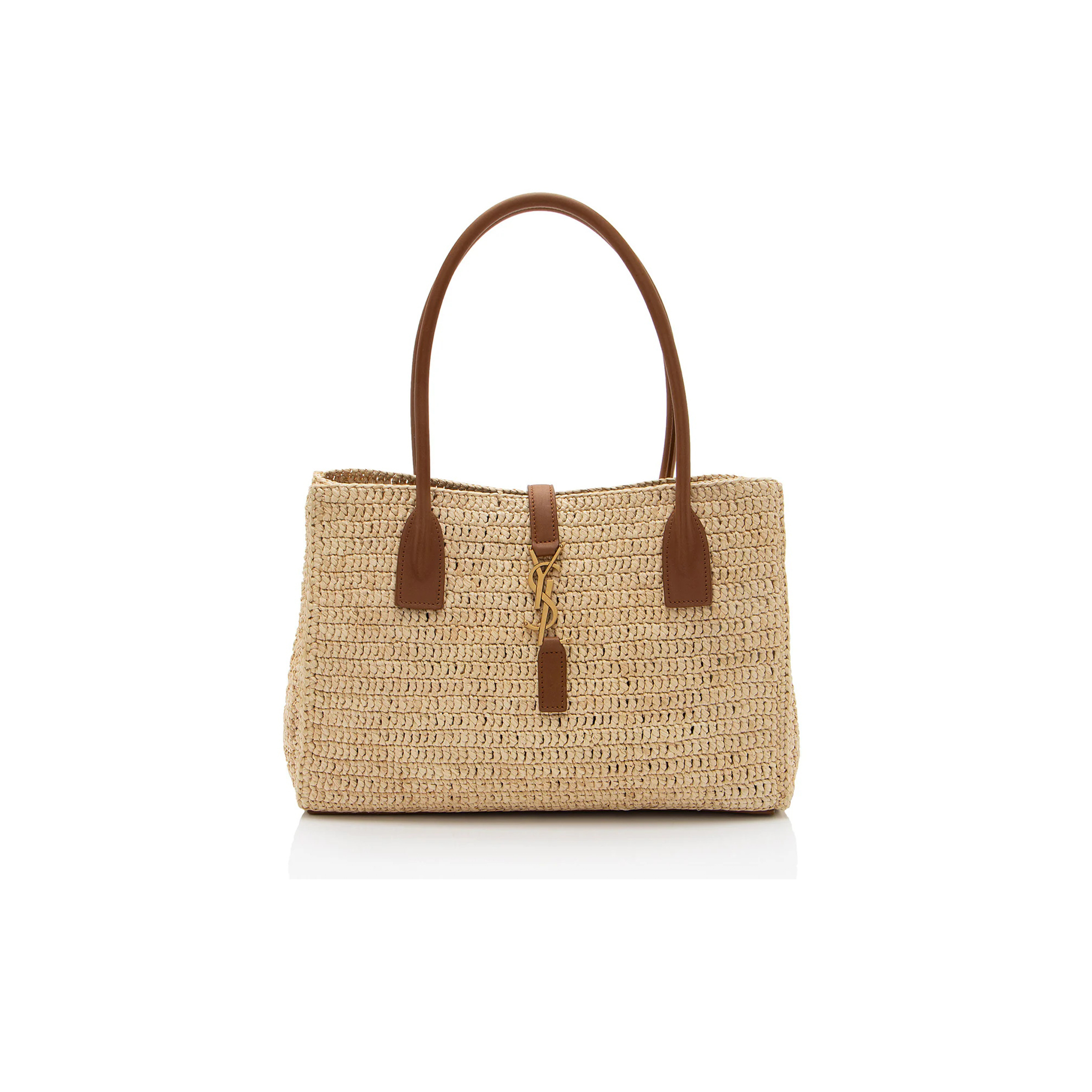YSL RAFFIA PANIER RECTANGLE TOTE 92886994 (29*21*9cm)